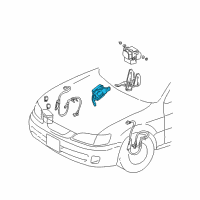 OEM 2000 Toyota Camry Computer Assy, Skid Control Diagram - 89540-33080