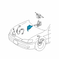 OEM 1997 Lexus ES300 Computer Assy, Skid Control Diagram - 89540-33110