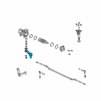 OEM Chevrolet Silverado 1500 HD Pitman Arm Diagram - 12471379