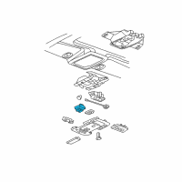 OEM 2007 Cadillac DTS Switch Asm-Sun Roof *Light Ttnum Diagram - 10372096