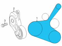 OEM 2014 Toyota RAV4 Serpentine Belt Diagram - 90916-02668