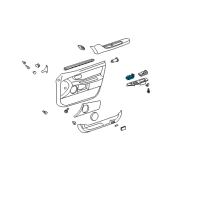 OEM Toyota Avalon Window Switch Diagram - 84040-AC020