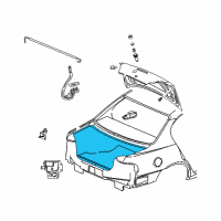 OEM 2003 Pontiac Grand Am Weatherstrip Asm-Rear Compartment Lid Diagram - 22657721