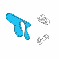 OEM 2006 GMC Envoy XL Serpentine Belt Diagram - 12593774