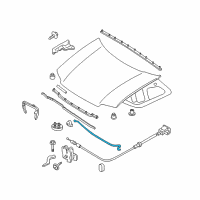 OEM 2010 Mercury Mariner Support Rod Diagram - 8L8Z-16826-A