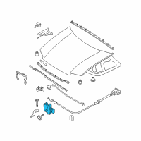 OEM 2012 Ford Escape Latch Diagram - 8L8Z-16700-A