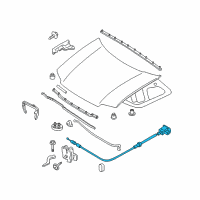 OEM 2009 Mercury Mariner Release Cable Diagram - 8L8Z-16916-A