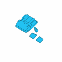 OEM Hyundai Accent Overhead Console Lamp Assembly Diagram - 92800-1E201-QS