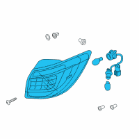 OEM 2015 Kia Sportage Lamp Assembly-Rear Combination Diagram - 924013W520