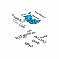 OEM 2010 Toyota RAV4 Rear Floor Pan Diagram - 58311-0R010