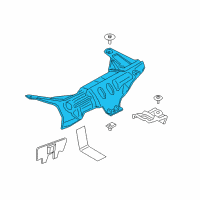 OEM Ford F-150 Heat Shield Diagram - JL3Z-5G221-A