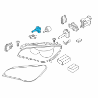 OEM 2015 BMW 335i Long Life Light Bulb Diagram - 63-21-7-160-781