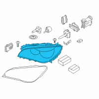OEM 2011 BMW 750Li Left Headlight Diagram - 63-11-7-228-429