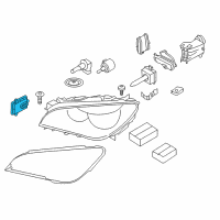 OEM BMW 535i Control Unit Xenon Light Diagram - 63-11-7-318-327