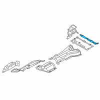 OEM BMW Heat Insulation, Rear Silencer, Rear Diagram - 51-48-7-407-764