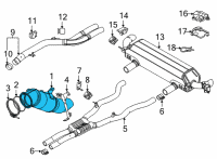 OEM BMW 840i EXCH CATALYTIC CONVERTER CLO Diagram - 18-32-8-681-551