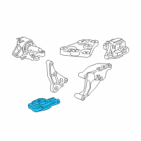 OEM 2017 Chevrolet Trax Strut Asm-Trans Mount Diagram - 95248684