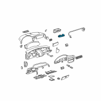 OEM 2000 Chevrolet Cavalier Heater & Air Conditioner Control Assembly Diagram - 9350611