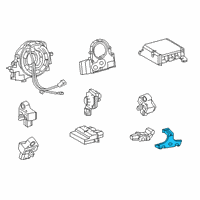 OEM 2021 Lexus UX200 Protector, Seat Slide Position Sensor Diagram - 72277-47050