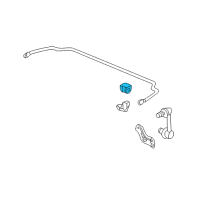 OEM 2014 Acura TL Bush, Rear Stabilizer Holder Diagram - 52306-TK5-A01