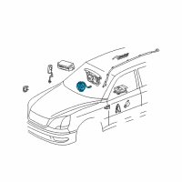 OEM Lexus LS430 Spiral Cable Sub-Assembly Diagram - 84306-50180