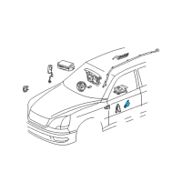 OEM 2003 Lexus LS430 Sensor, Air Bag, Rear RH Diagram - 89833-50030