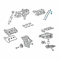 OEM 2018 Cadillac XT5 Dipstick Diagram - 12666871