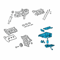 OEM 2021 Cadillac XT6 Upper Oil Pan Diagram - 12716561