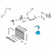 OEM Lexus GS450h Tank Assy, Radiator Reserve Diagram - 16470-31070