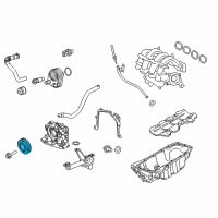 OEM 2014 Ford Fiesta Pulley Diagram - FN1Z-6B321-A