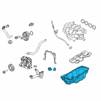 OEM Ford Fiesta Oil Pan Diagram - BE8Z-6675-A