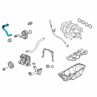 OEM 2013 Ford Fiesta Reservoir Hose Diagram - 8V2Z-8K276-B