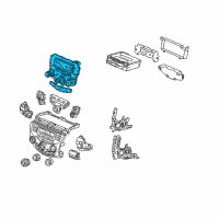 OEM 2004 Honda Accord Base Assy., Power *NH482L* (UA BLACK METALLIC) Diagram - 39170-SDN-A01ZA