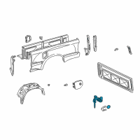 OEM 1997 Toyota Tacoma Cylinder & Keys Diagram - 69058-35140