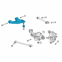 OEM Acura TLX Arm Complete , Upper Right Rear Diagram - 52510-TZ3-A00