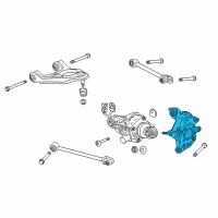 OEM 2015 Acura TLX Knuckle Complete Right, Rear Diagram - 52210-TZ3-A11