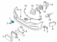 OEM BMW X2 Glaciersilber Ultrasonic Transducer Diagram - 66-20-9-283-754