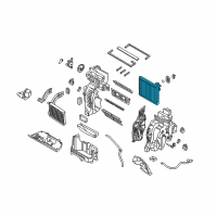 OEM Kia Sorento Core & Seal Assembly-Evaporator Diagram - 97139C6000