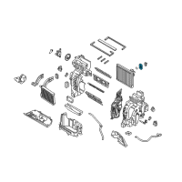 OEM 2017 Kia Sorento Seal-A/C EVAPORATOR Tube T Diagram - 971652D000