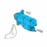 OEM 2009 Saturn Astra Starter Diagram - 55576980