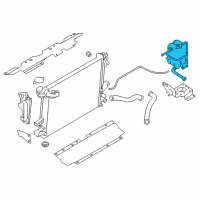 OEM 2017 Nissan Titan XD Tank Assy-Radiator Reservoir Diagram - 21710-EZ40A