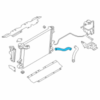 OEM Nissan Hose-Radiator, Upper Diagram - 21501-EZ40A