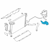 OEM 2019 Nissan Titan XD Shroud-Radiator, Upper Diagram - 21476-EZ40A