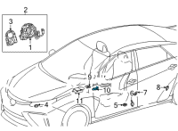 OEM Lexus IS200t Sensor, Seat Position Air Bag Diagram - 89178-33050