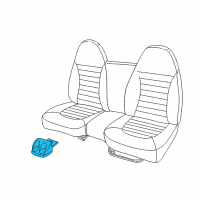 OEM 1997 Dodge Dakota Cup Holder Diagram - 5FE39LAZ