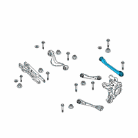 OEM 2021 BMW X3 Rubber Mount Toe Arm, Left Diagram - 33-30-6-871-015