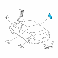 OEM 2018 Toyota Avalon Receiver Diagram - 897B0-07030