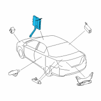 OEM 2015 Toyota Avalon Module Diagram - 89990-07010