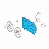 OEM 2012 Toyota Camry Fan Shroud Diagram - 16711-0V100