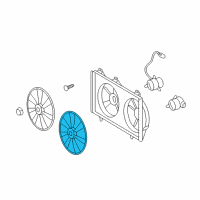 OEM 2014 Toyota Camry Fan Blade Diagram - 16361-0V420